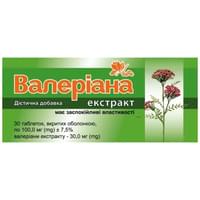 Купити Валеріана екстракт таблетки №30 (3 блістери х 10 таблеток) Валеріана екстракт таблетки №30 (3 блістери х 10 таблеток)
