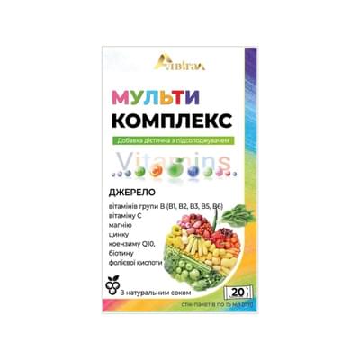 Алвітал Мультикомплекс  розчин орал. по 15 мл №20 (стік)