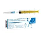 Шприц LC Laser Care Luer Slip 3-компонентный с иглой 23G (0,6 х 30 мм) 2 мл