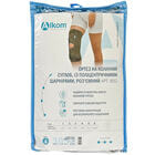 Бандаж на колінний суглоб Алком 3052 роз`ємний чорний розмір 4