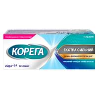 Купить Крем фиксирующий для зубных протезов Корега Экстра сильный Без вкуса 20 г Крем фиксирующий для зубных протезов Корега Экстра сильный Без вкуса 20 г