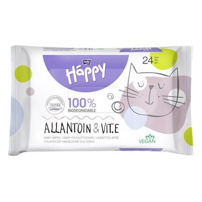 Серветки вологі дитячі Bella Happy Baby з вітаміном Е 24 шт.