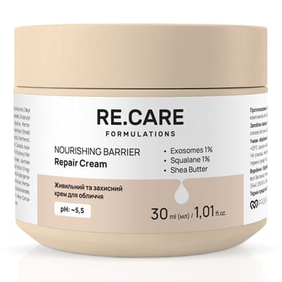 Крем для обличчя Re.Care Nourishing Barrier Repair Cream поживний та захисний 30 мл