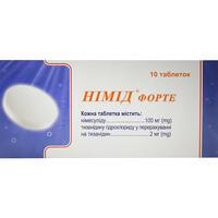 Німід Форте таблетки по 100 мг №100 (10 блістерів х 10 таблеток)