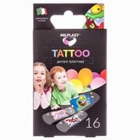 Купить Пластырь бактерицидный MILPLAST (Милпласт) Kids Tattoo (Кидс Тату) детские с имитацией тату 16 шт Пластырь бактерицидный MILPLAST (Милпласт) Kids Tattoo (Кидс Тату) детские с имитацией тату 16 шт