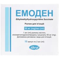 Эмоден раствор для инъекций 50 мг/мл в ампулах по 2 мл 10 шт