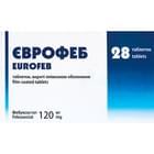 Купить Еврофеб таблетки по 120 мг №28 (2 блистера х 14 таблеток) Еврофеб таблетки по 120 мг №28 (2 блистера х 14 таблеток)