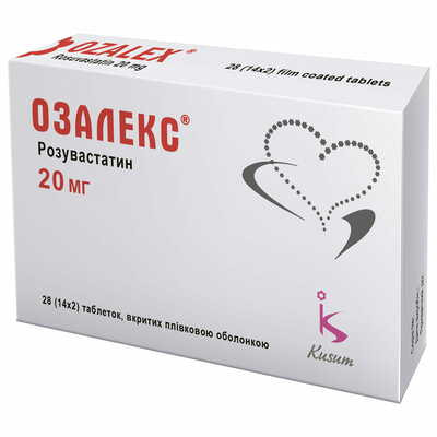 Озалекс таблетки по 20 мг №28 (2 блистера х 14 таблеток)