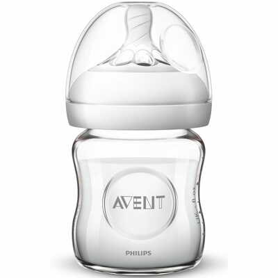 Бутылочка для кормления Avent Natural SCF051/17 стеклянная с рождения 120 мл