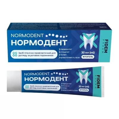 Нормодент Фідем Фарм фітогель д/ясен по 30 г (туба)