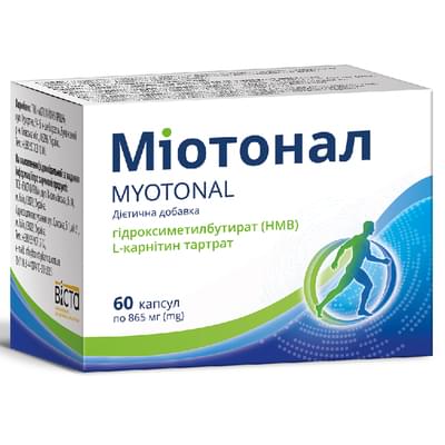 Миотонал капсулы №60 (6 блистеров х 10 капсул)