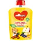 Пюре фруктовое Milupa Яблоко, банан, черная смородина и черника с 6-ти месяцев 80 г