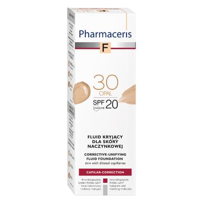 Флюїд для обличчя Pharmaceris F SPF 20 тональний для капілярної шкіри відтінок 30 опал 30 мл
