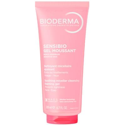 Гель для лица Bioderma Sensibio очищающий мицеллярный для чувствительной кожи туба 200 мл