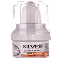 Крем-блиск для взуття Silver білий банка 50 мл