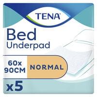 Пеленки гигиенические впитывающие Tena Bed Normal 60 см х 90 см 5 шт.