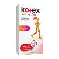 Прокладки ежедневные Kotex Active Deo Экстратонкие 48 шт.