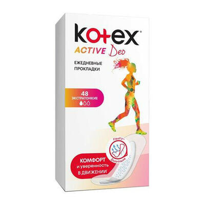 Прокладки щоденні Kotex Active Deo Екстратонкі 48 шт.