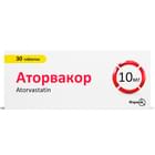 Купить Аторвакор таблетки по 10 мг №30 (3 блистера х 10 таблеток) Аторвакор таблетки по 10 мг №30 (3 блистера х 10 таблеток)