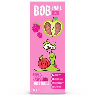 Конфеты Bob Snail Улитка Боб натуральные яблочно-малиновые 30 г