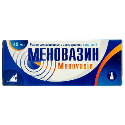 Меновазин Мікрофарм розчин д/зовніш. заст. по 40 мл (флакон)