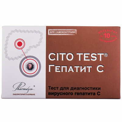 Тест Cito Test Гепатит для діагностики вірусного гепатиту для самоконтролю 1 шт.