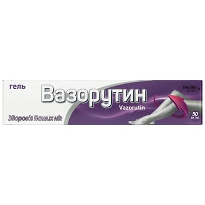 Вазорутин Solution Pharm гель по 50 мл (туба)