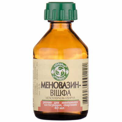 Меновазин-Вішфа розчин д/зовніш. заст. по 40 мл (флакон)