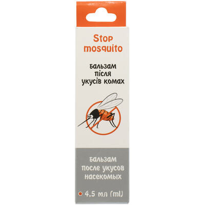 Бальзам Stop Mosquito после укусов насекомых 4,5 мл