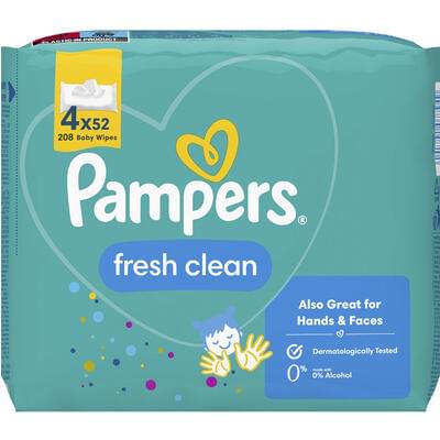 Салфетки влажные детские Pampers Baby Fresh Clean 208 шт.