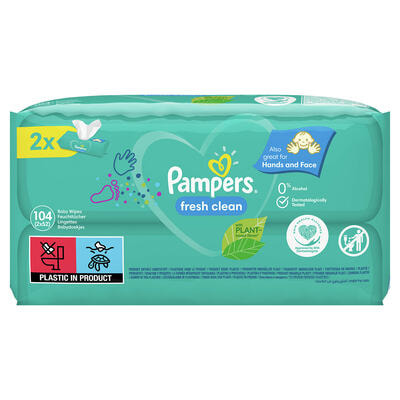 Салфетки влажные детские Pampers Baby Fresh Clean 104 шт.