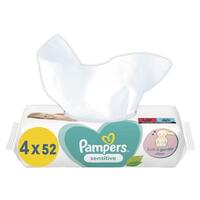 Серветки вологі дитячі Pampers Sensitive 208 шт.