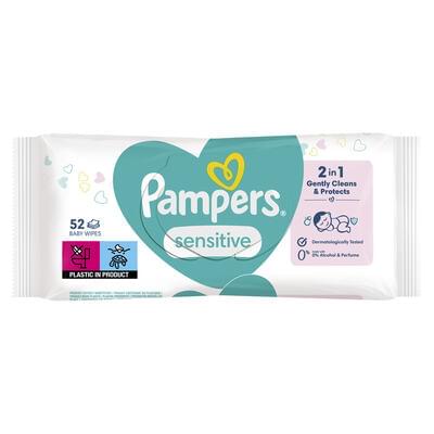 Салфетки влажные детские Pampers Sensitive 52 шт.