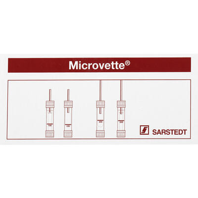 Пробірка Microvette 20.1292 200 літій-гепарин для гематологічних досліджень 100 шт.