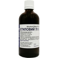 Спирт етиловий розчин д/зовн. заст. 70% по 100 мл (флакон)