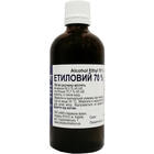 Спирт етиловий розчин д/зовн. заст. 70% по 100 мл (флакон)