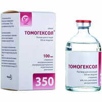 Томогексол розчин д/ін. 350 мг йоду/мл по 100 мл (флакон)
