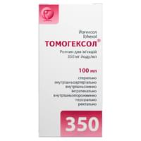 Купить Томогексол раствор д/ин. 350 мг йоду/мл по 100 мл (флакон) Томогексол раствор д/ин. 350 мг йоду/мл по 100 мл (флакон)