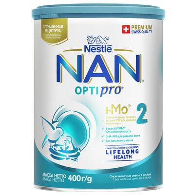 Суміш суха молочна NAN 2 Optipro з 6 місяців 400 г