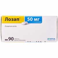 Лозап таблетки по 50 мг №90 (9 блистеров х 10 таблеток)
