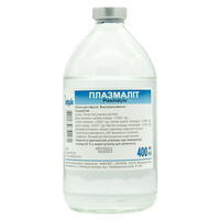 Плазмаліт розчин д/інф. по 400 мл (пляшка)