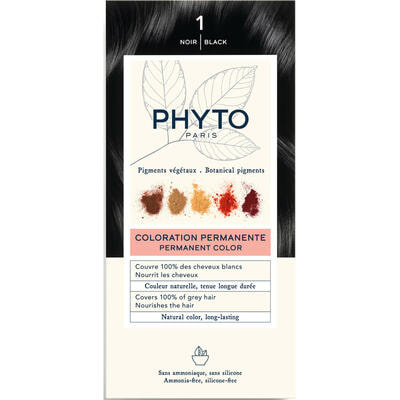 Крем-фарба для волосся Phyto Phytocolor тон 1 чорний NEW