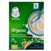 Каша молочна Gerber Organic Пшенично-вівсяна з 6-ти місяців 240 г