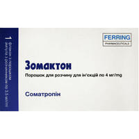 Зомактон порошок д/ін. по 4 мг (флакон + розчинник по 3,5 мл)