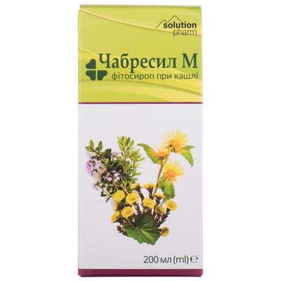 Чабресил М Solution Pharm сироп при кашлі по 200 мл (флакон)