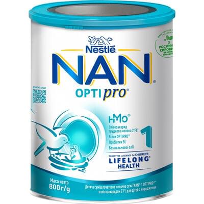 Смесь сухая молочная Nestle NAN 1 Optipro с рождения 800 г