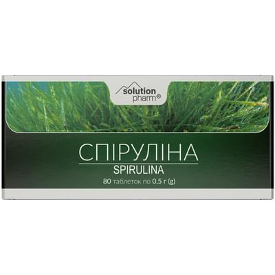 Спируліна Solution Pharm таблетки №80 (8 блістерів х 10 таблеток)