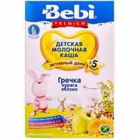 Каша молочная Kolinska Bebi Premium Гречневая курага и яблоко с 5-ти месяцев 200 г