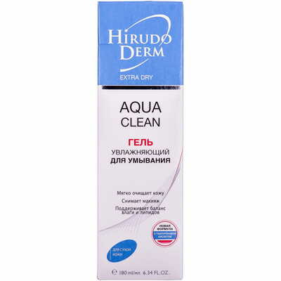 Гель для умывания Hirudo Derm Extra Dry Aqua Clean увлажняющий 180 мл