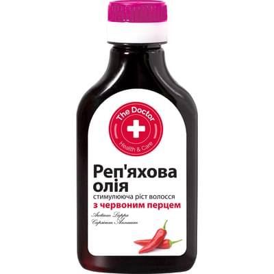 Олія для волосся Домашній Доктор Реп'яхова з червоним перцем 100 мл